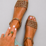 Aurora | Golden Sandals Summer Enchantment