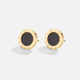 Lucie – Circular Earrings Featuring a Black Center