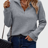 Christine | Stylish Half-Zip Sweater