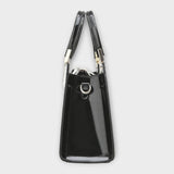 Emilie | Glossy Crocodile Leather Tote