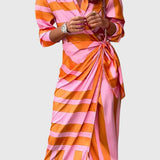 Everly | Elegant Wrap Dress with Print