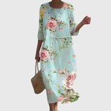 Martine | Elegant Floral Maxi Dress