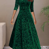 Sandrine | Velvet Elegance Dress for the Festive Season