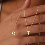 Initials Necklace with Love Letter Design