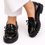 Cailie - Bow-Embellished Fringe Shoes