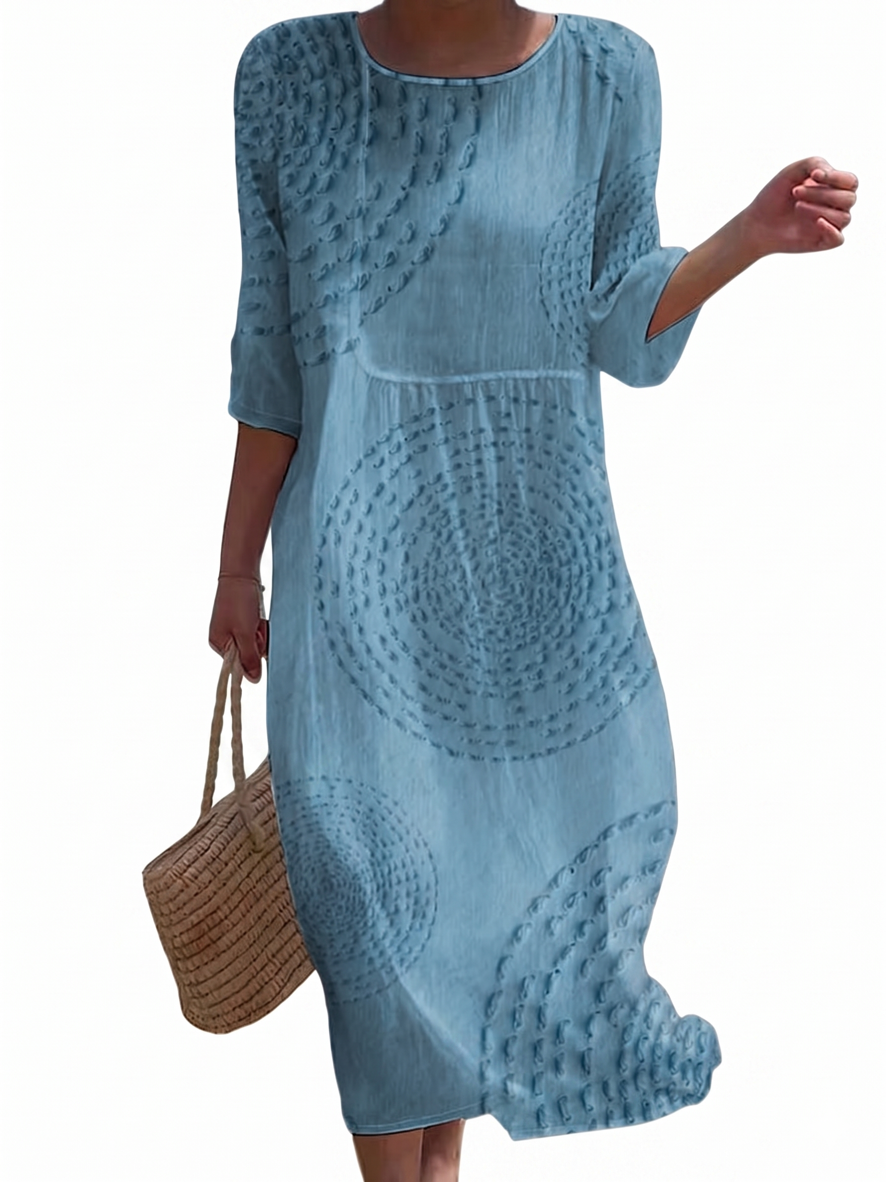 Camille - Casual Embroidered Dress for Women.