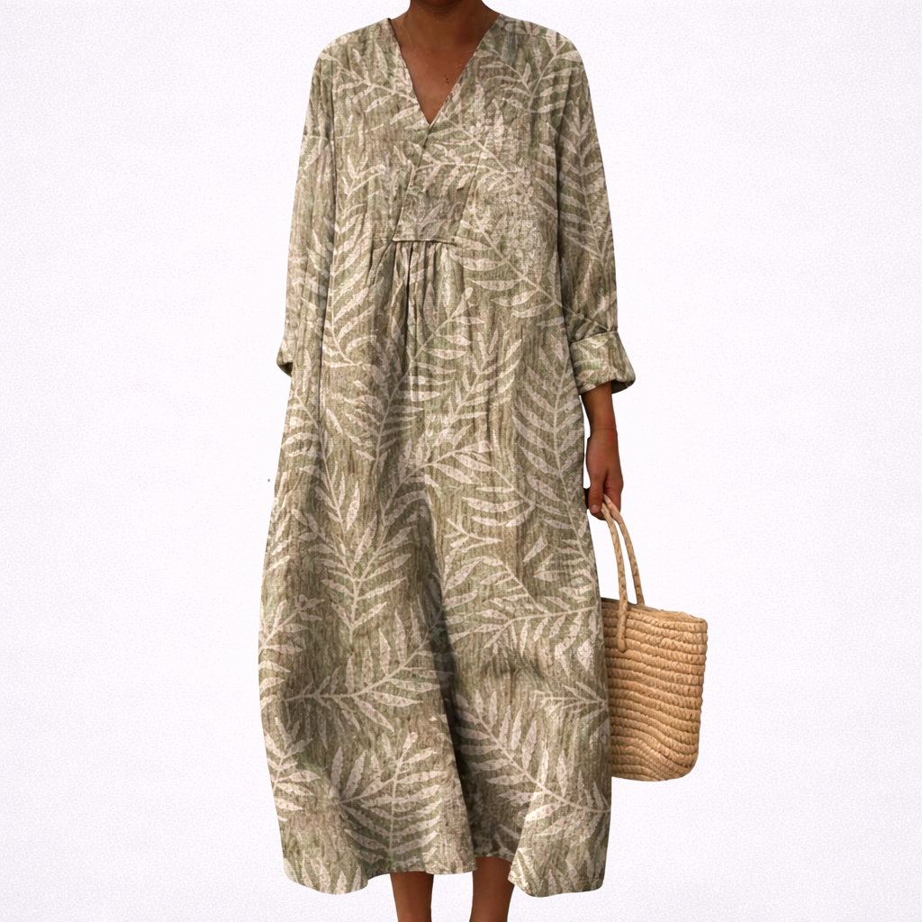 Camille - Flattering Printed Summer Dress