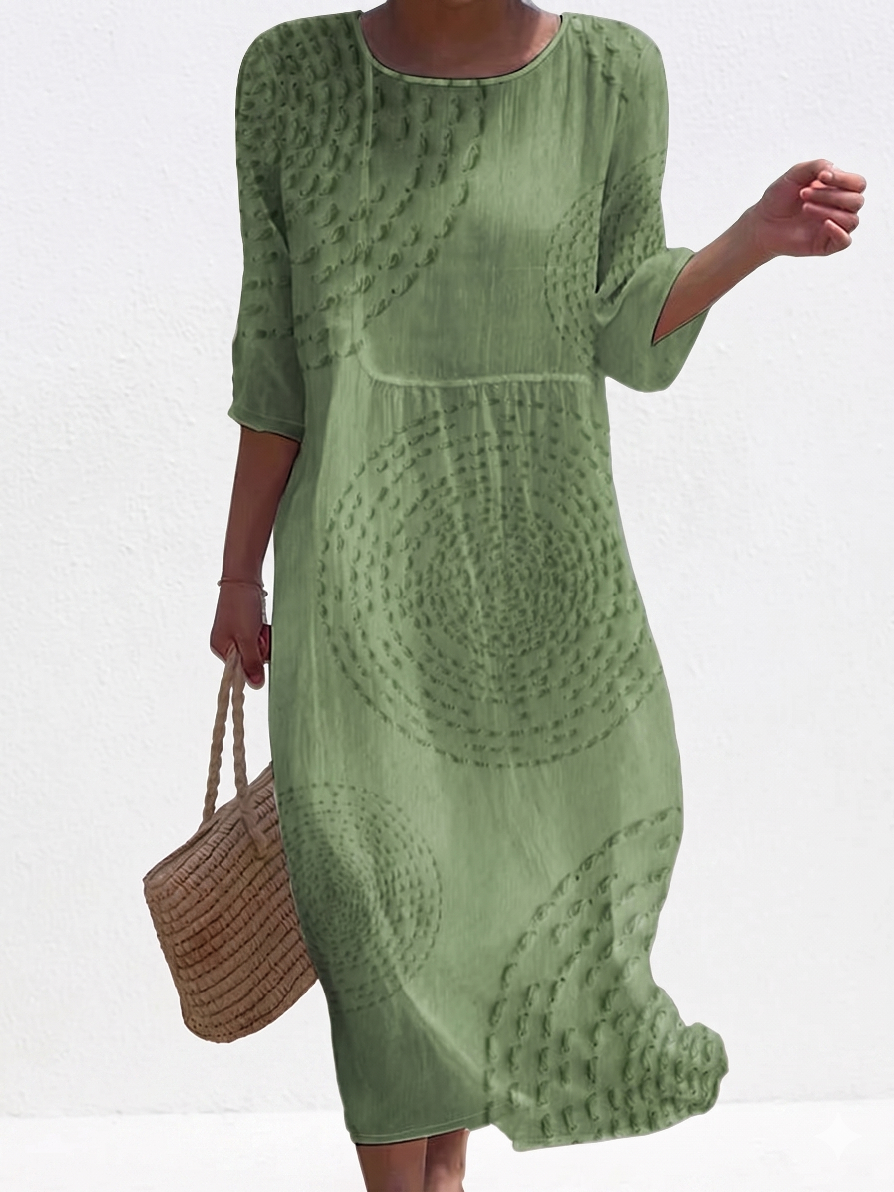Capucine - Casual Embroidered Dress for Women.