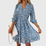 Christine | Floral Puff Sleeve Dress