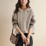Julie | Cozy Cable Knit Hoodie