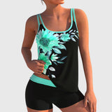 Clotilde | Floral Print Two-Piece Swim Set