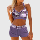 Clémence | High-Waisted Ruching Bikini Set