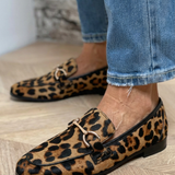Adrianna - Striking Leopard Print Moccasins