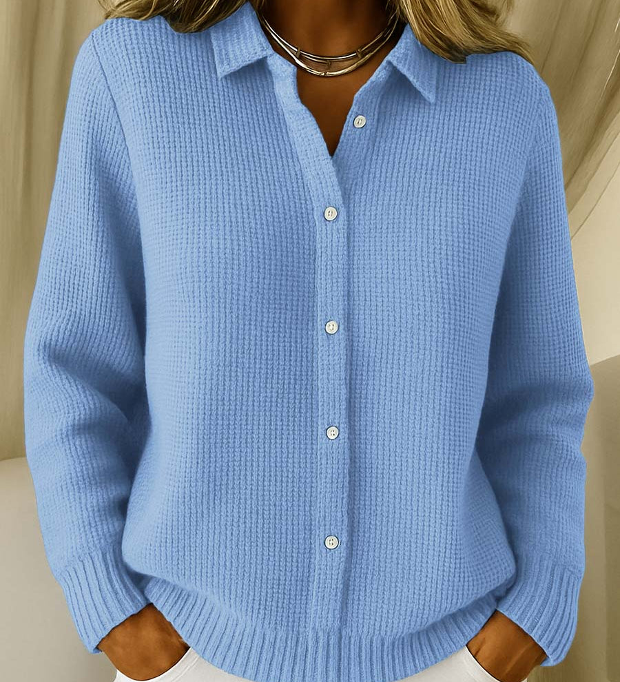 Camille textured knit cardigan, fourth colourway | Ellie Dublin
