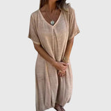 Fiona | Light and Elegant V-Neck Dress
