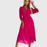 Chloe | Lightweight Silk Chiffon Dress