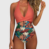 Émilie | Chic V-Neck One-Piece Swimsuit