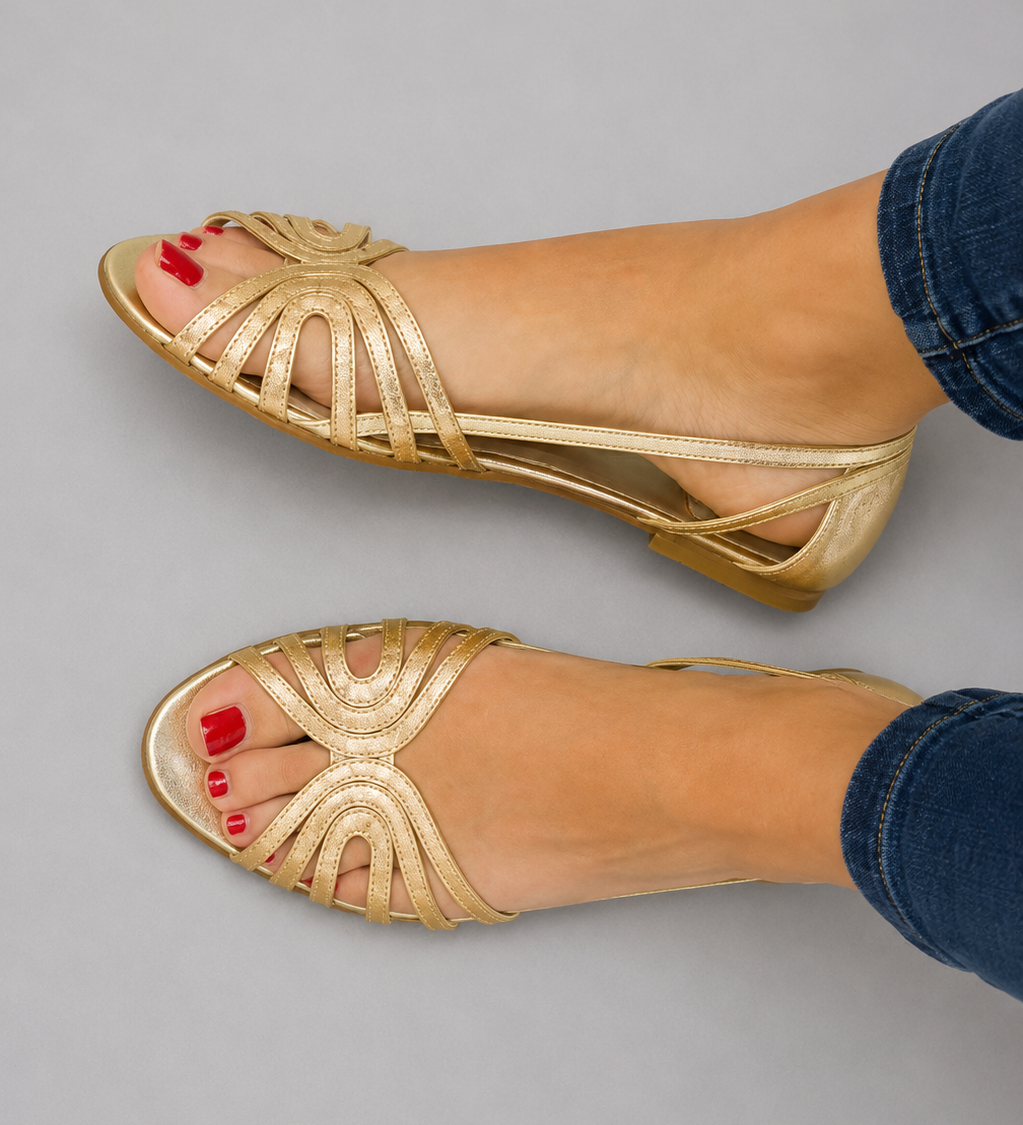 Eleonora | Golden Sandals Summer Light