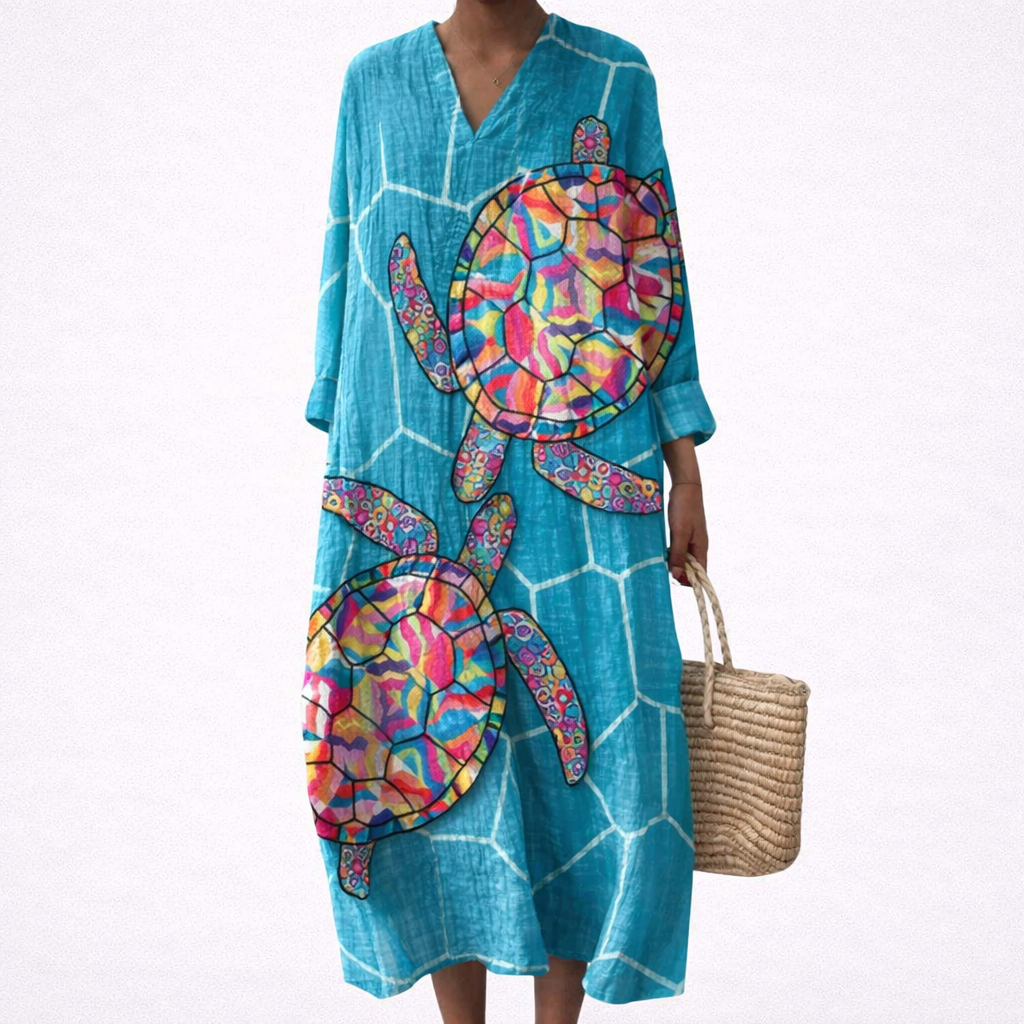 Eloise - Flattering Printed Summer Dress
