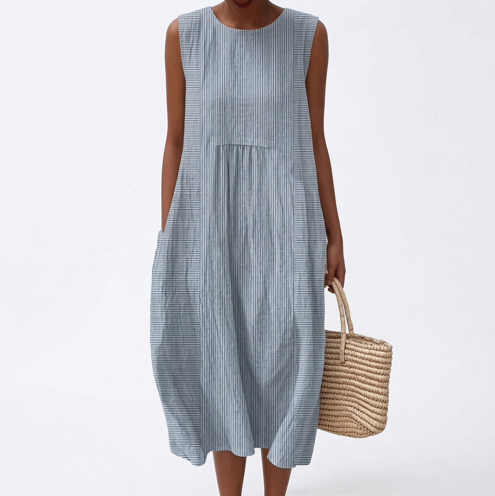 Enzo - Comfortable Sleeveless Summer Dress