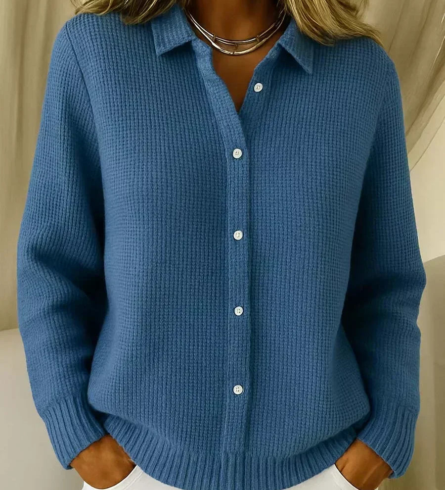 Camille textured knit cardigan, third colourway | Ellie Dublin