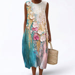 Floriane - Comfortable Sleeveless Summer Dress