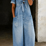 Garance | Denim Jumpsuit with V-Neck – view 3