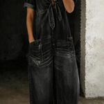 Garance | Denim Jumpsuit with V-Neck – view 4