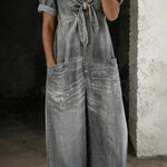 Garance | Denim Jumpsuit with V-Neck – view 5