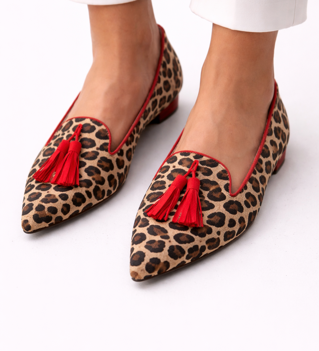 Gelly - Leopard Print Safari Loafers