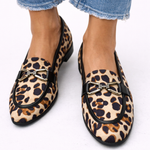 Geneva - Contemporary Leopard Print Moccasin