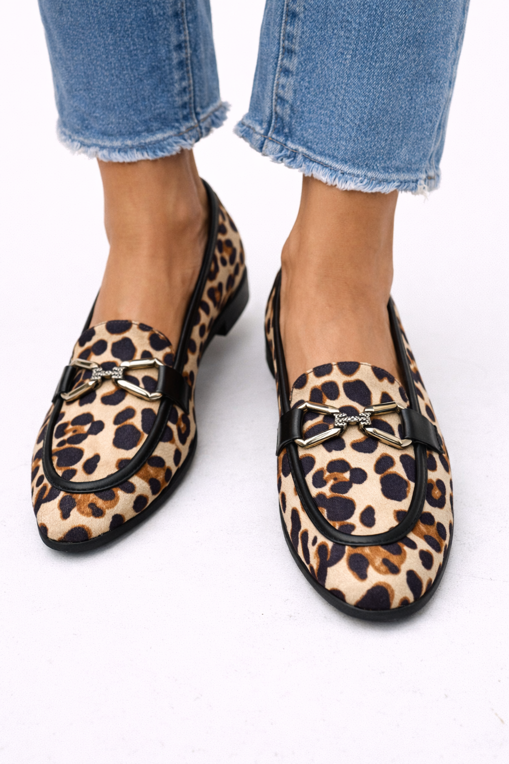 Geneva - Contemporary Leopard Print Moccasin