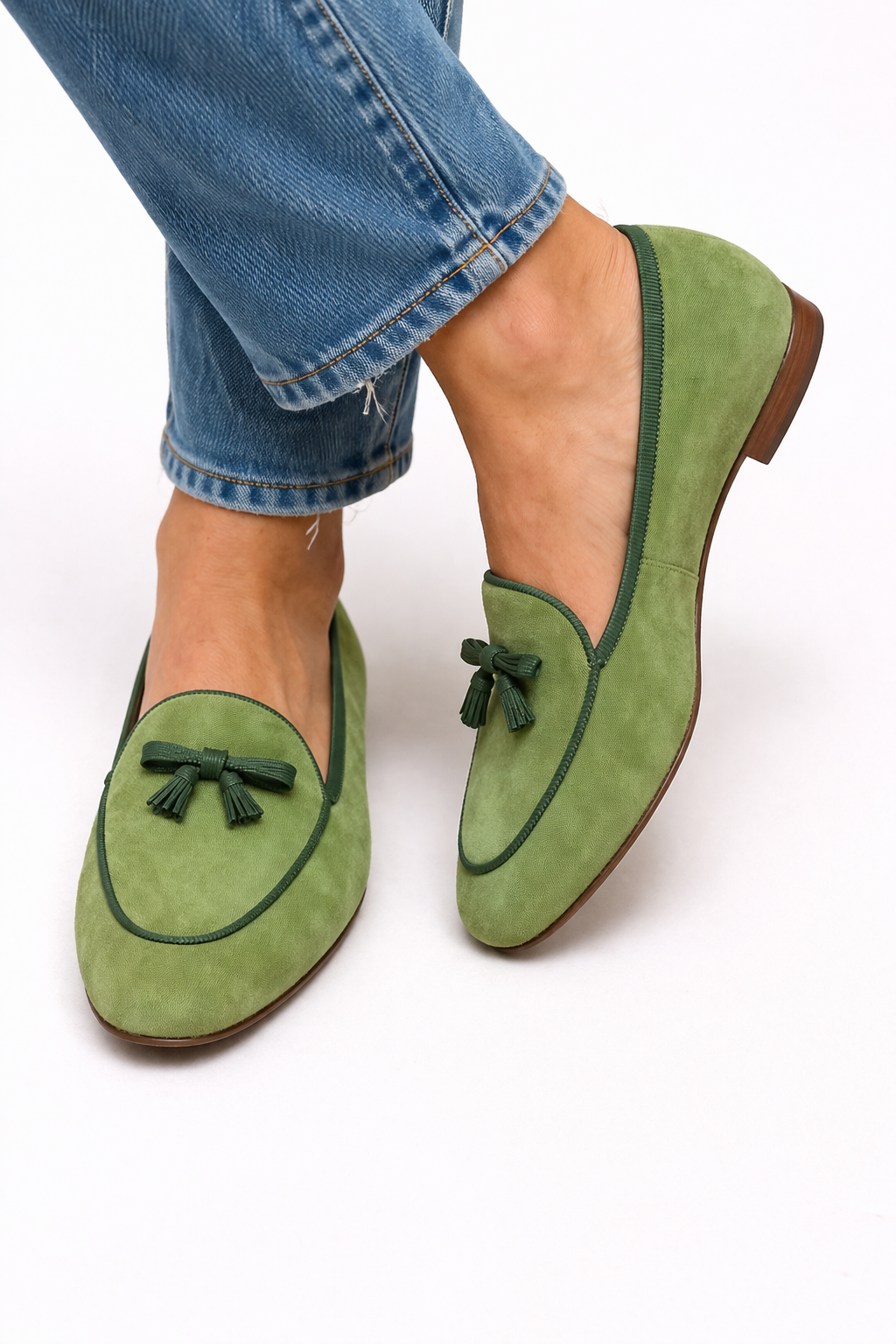 Geneviève - Chic Bow-Embellished Flat Shoes