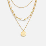 Léa – An Elegant Multi-Strand Gold Necklace with Graceful Design