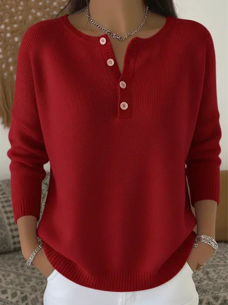 Helena henley knit jumper, third colourway | Ellie Dublin
