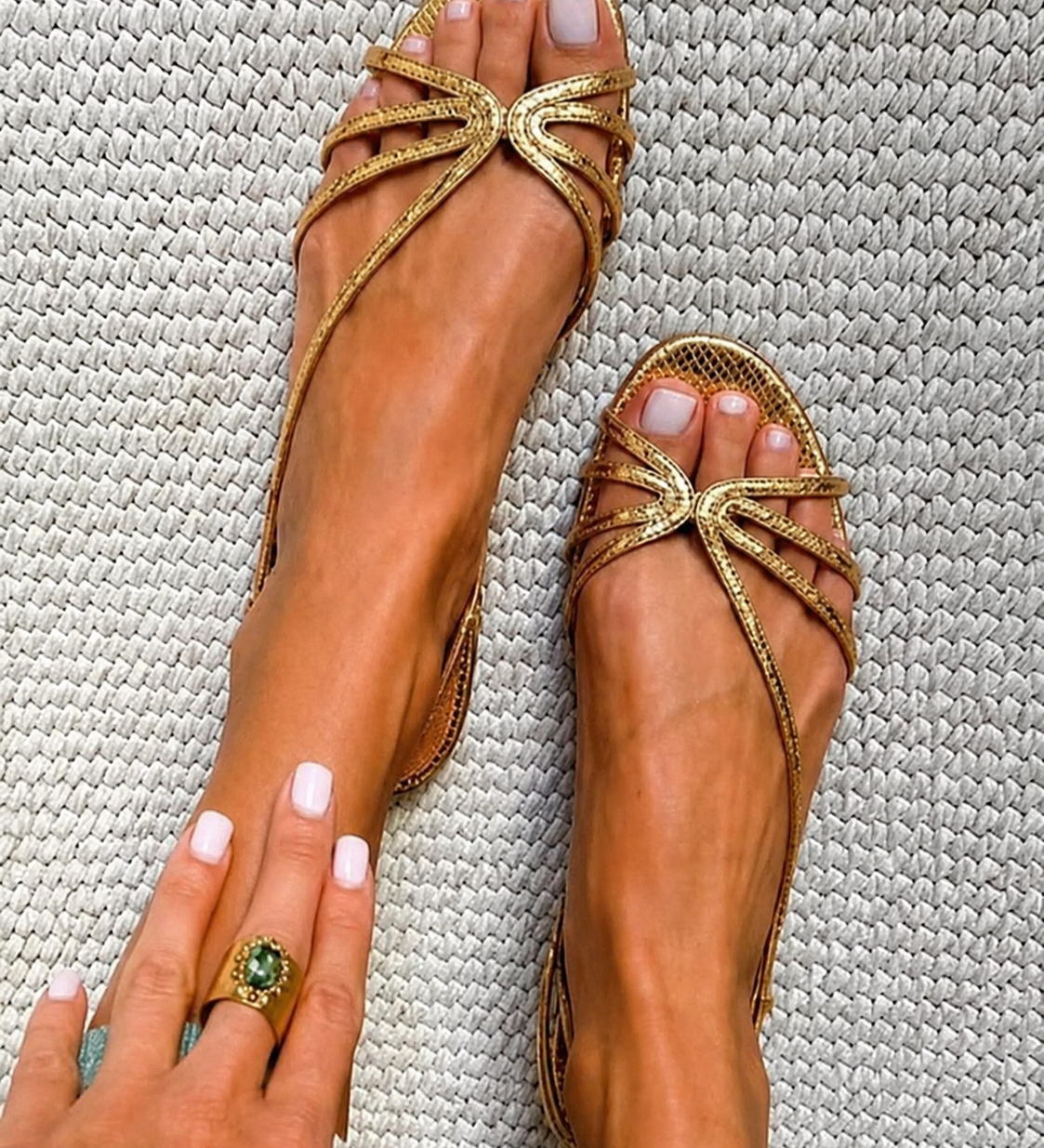 Ginevra | Golden Sandals Summer Elegance – view 2