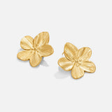 Madeleine – Elegant Gold Floral Earrings