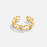 Frédérique – Elegant Gold-Plated Ring Adorned with Decorative Pearl