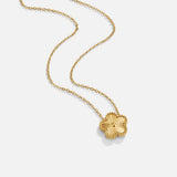 Isabelle – Elegant Round Gold Necklace Featuring a Delicate Pendant