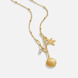 Marguerite Gold Star Pendant Necklace