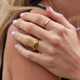 Arizona Emerald Green Crystal Ring
