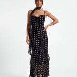 Elegant Noir Maxi Dress