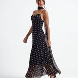 Elegant Noir Maxi Dress