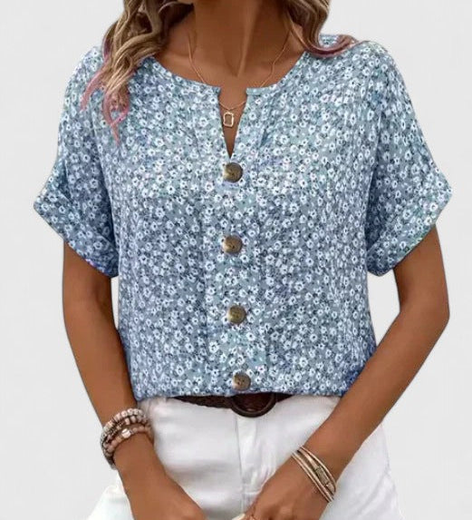 Coralie | Chic Floral Summer Blouse