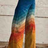 Agnès | Organic Print Trousers