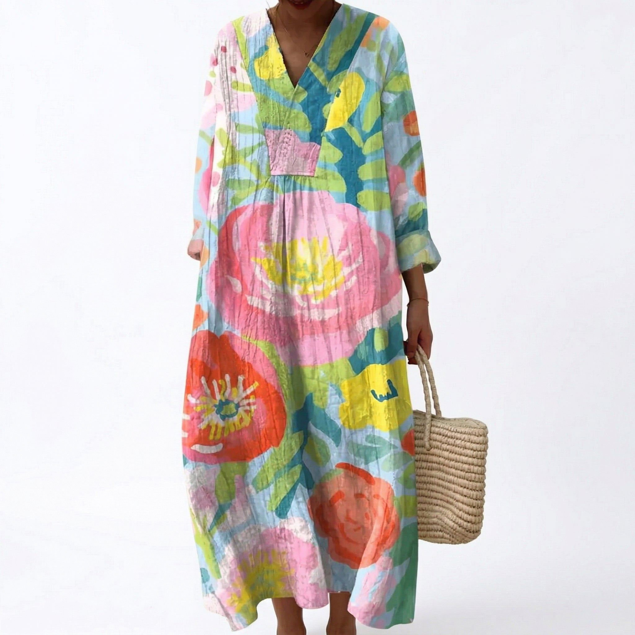 Jules - Flattering Printed Summer Dress