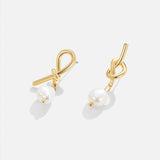 Thérèse-Sophie – Elegant Curved Silver Earrings