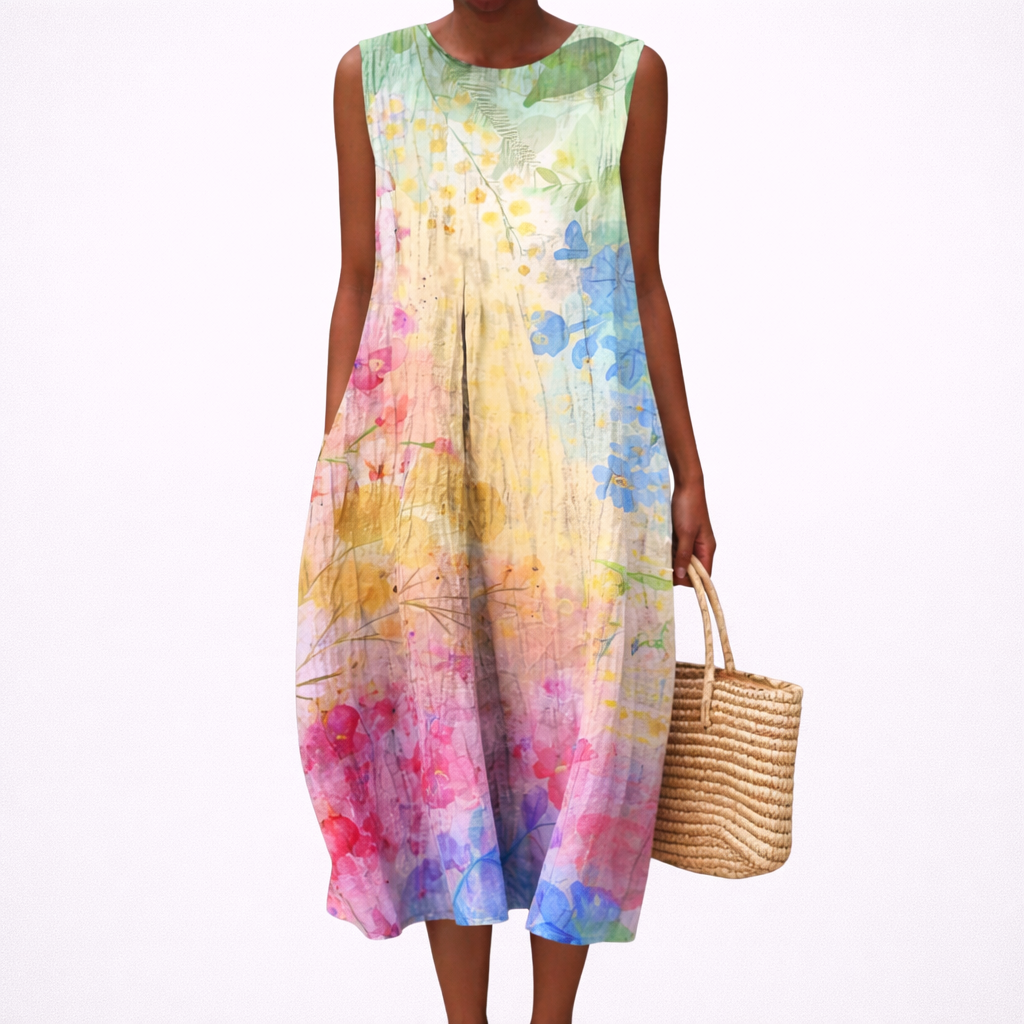 Laurine - Comfortable Sleeveless Summer Dress