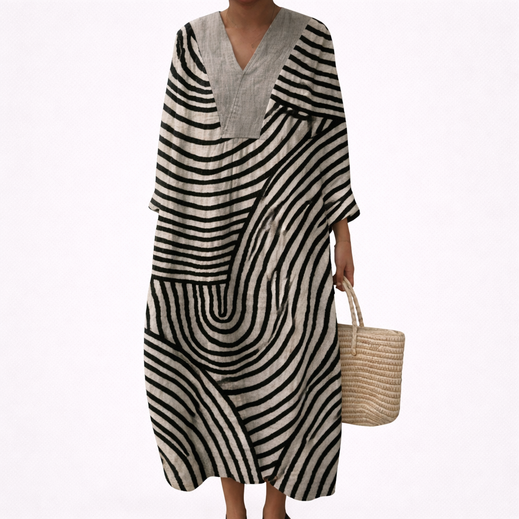 Lila - Flattering Printed Summer Dress