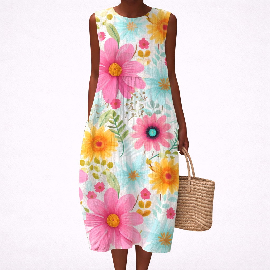 Manon - Comfortable Sleeveless Summer Dress